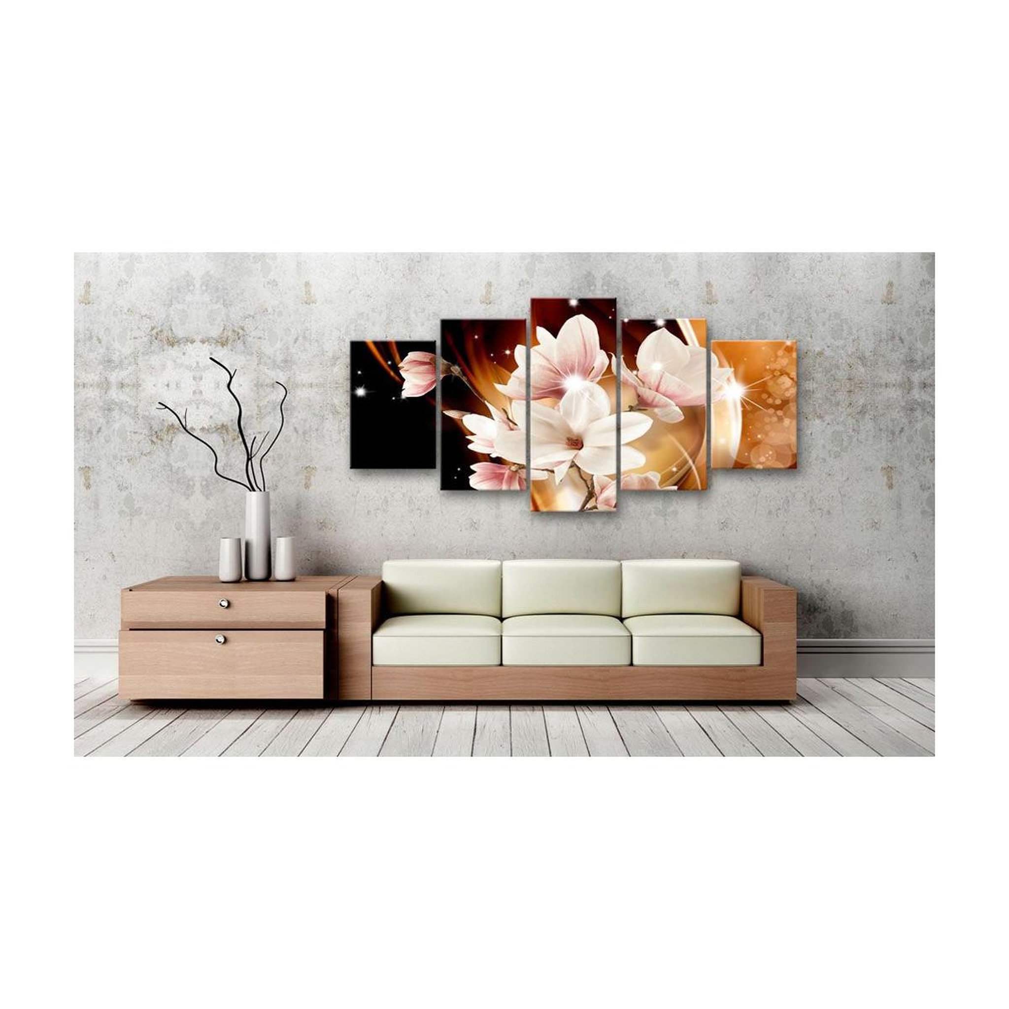 Voir la diapositive 2 : Paris Prix Tableau Imprimé  Illumination Magnolias