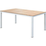 MARKET24 Table de jardin rectangulaire en bois d'Acacia - 6 personnes - l160 x P90 x H75 cm - NAREL