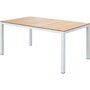 Voir la diapositive 1 : MARKET24 Table de jardin rectangulaire en bois d'Acacia - 6 personnes - l160 x P90 x H75 cm - NAREL