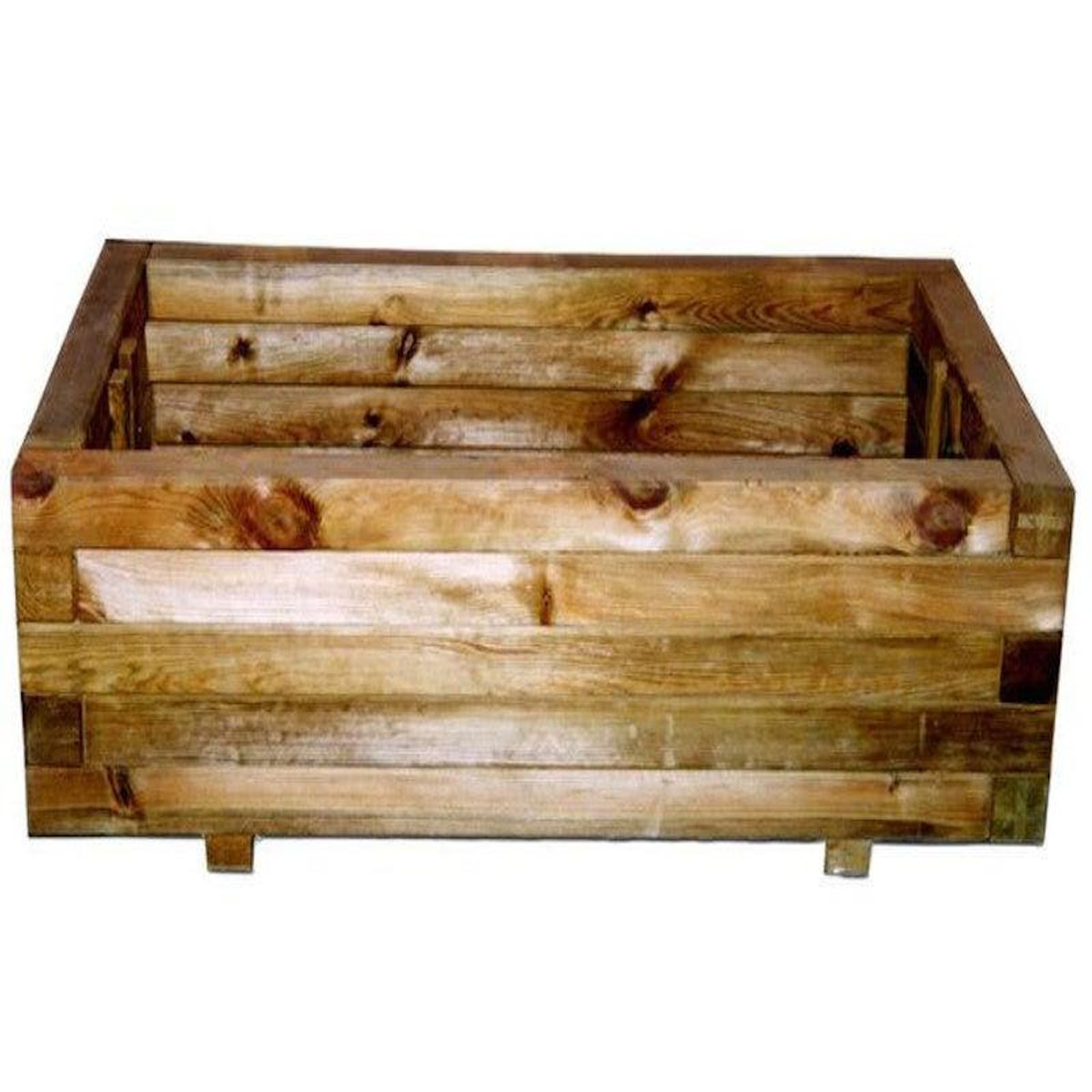 FOREST STYLE Bac A Fleur Pin Rustica 80X40Xh27Cm