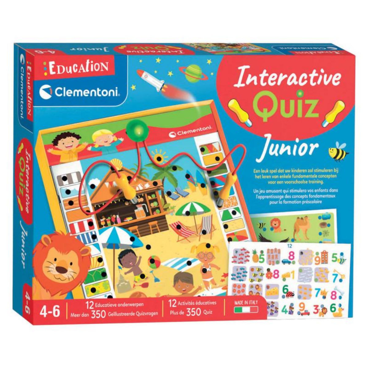 CLEMENTONI Clementoni Education - Interactive Quiz Junior Learning Game 56154