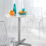 Paris Prix Nappe Ronde Cristal  Paillette  140cm Transparent