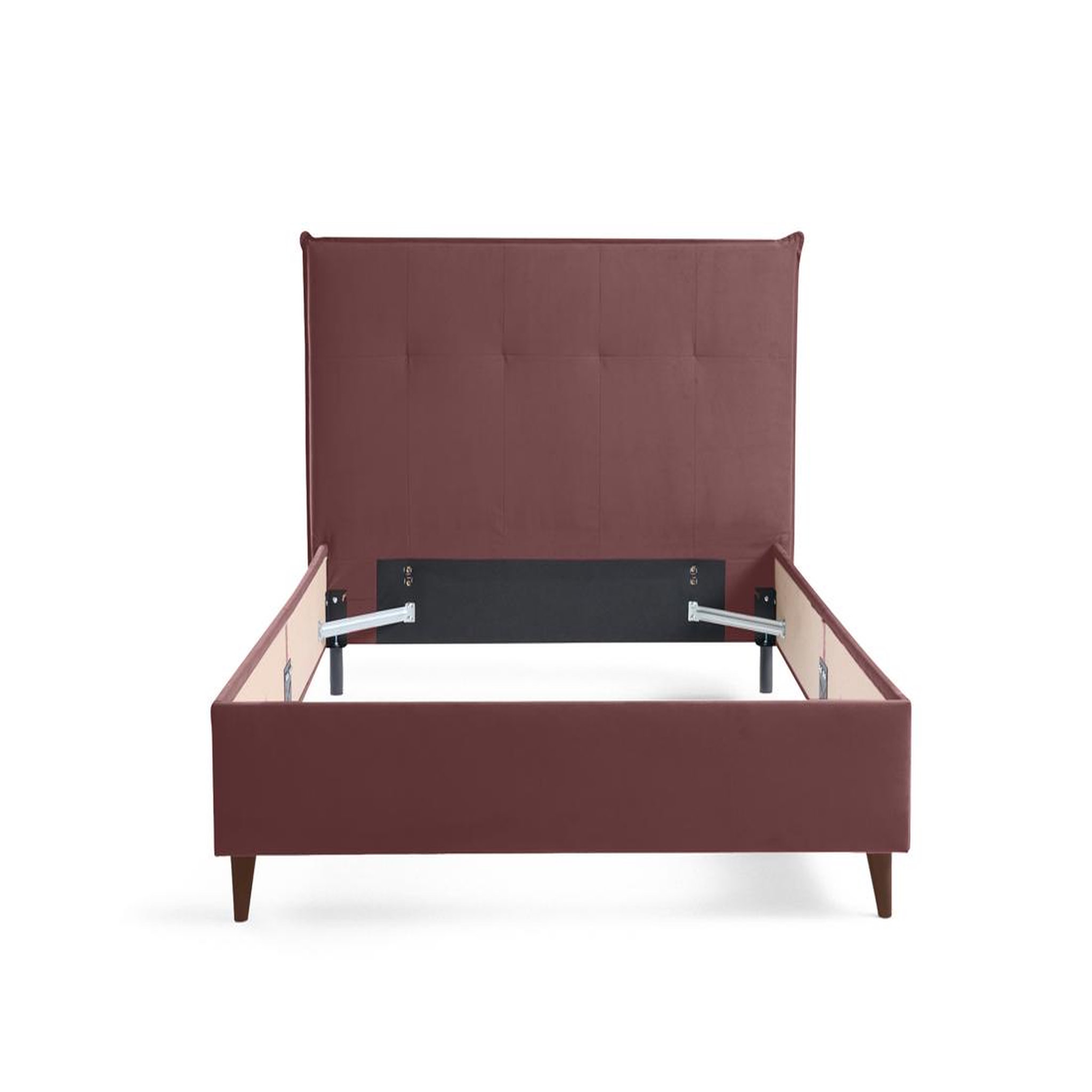 Voir la diapositive 1 : BEST MOBILIER Dali - cadre de lit - 160x200 - en velours