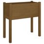 Voir la diapositive 3 : VIDAXL Jardinieres 2 pcs Marron miel 70x31x70 cm Bois de pin massif