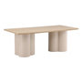 Voir la diapositive 1 : Paris Prix Table à Manger Design  Olivia  210cm Naturel & Beige