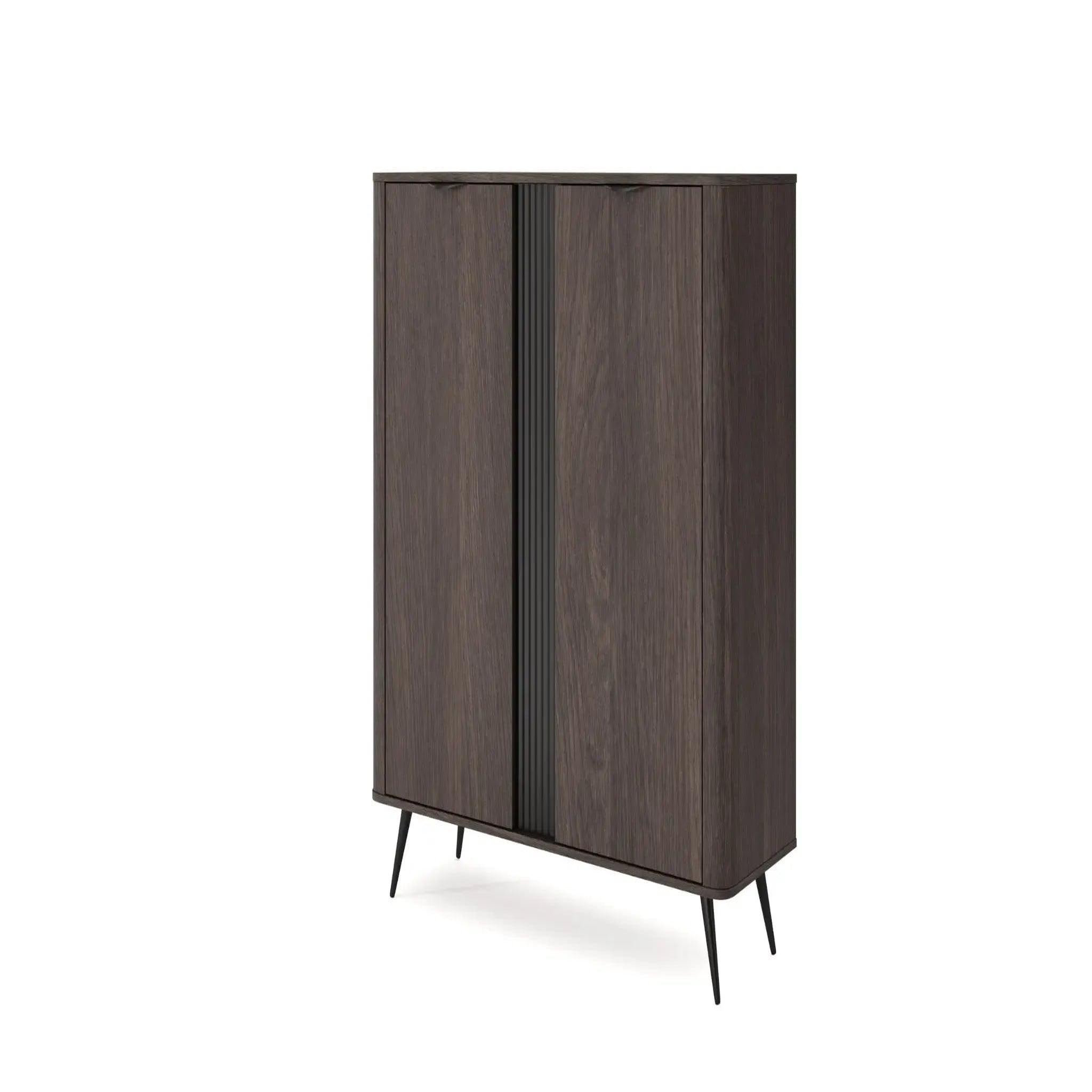 Voir la diapositive 5 : CASANOVA PARIS Selena - commode 2 portes 113cmbois de chêne - chêne foncé