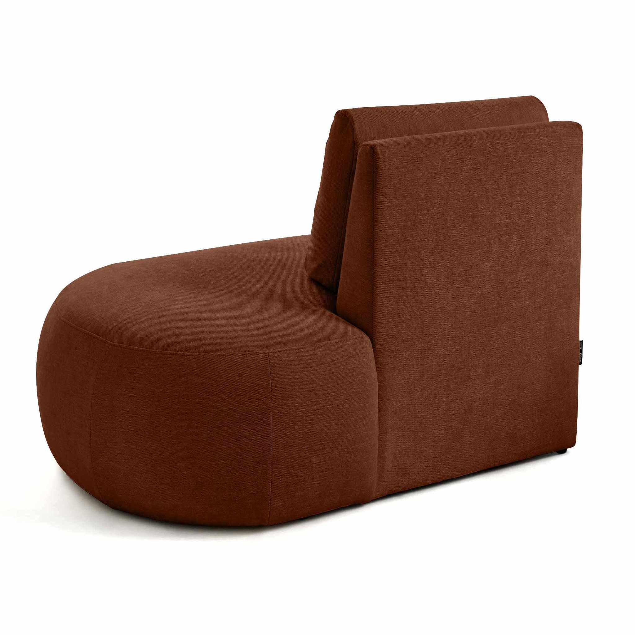 Voir la diapositive 5 : LISA DESIGN Santorini - module d'assise droit - en tissu texturé