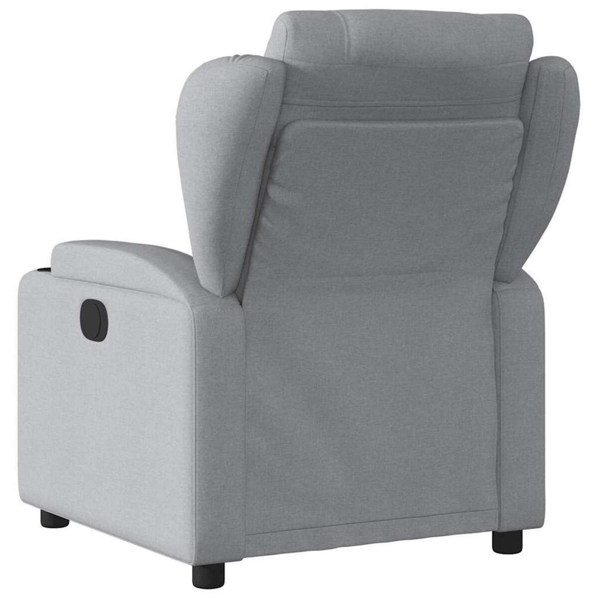 VIDAXL Fauteuil de massage inclinable electrique gris clair tissu