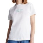 CALVIN KLEIN JEANS T shirt  Femme Calvin Klein Jeans Stacked Institutiona. Coloris disponibles : Blanc