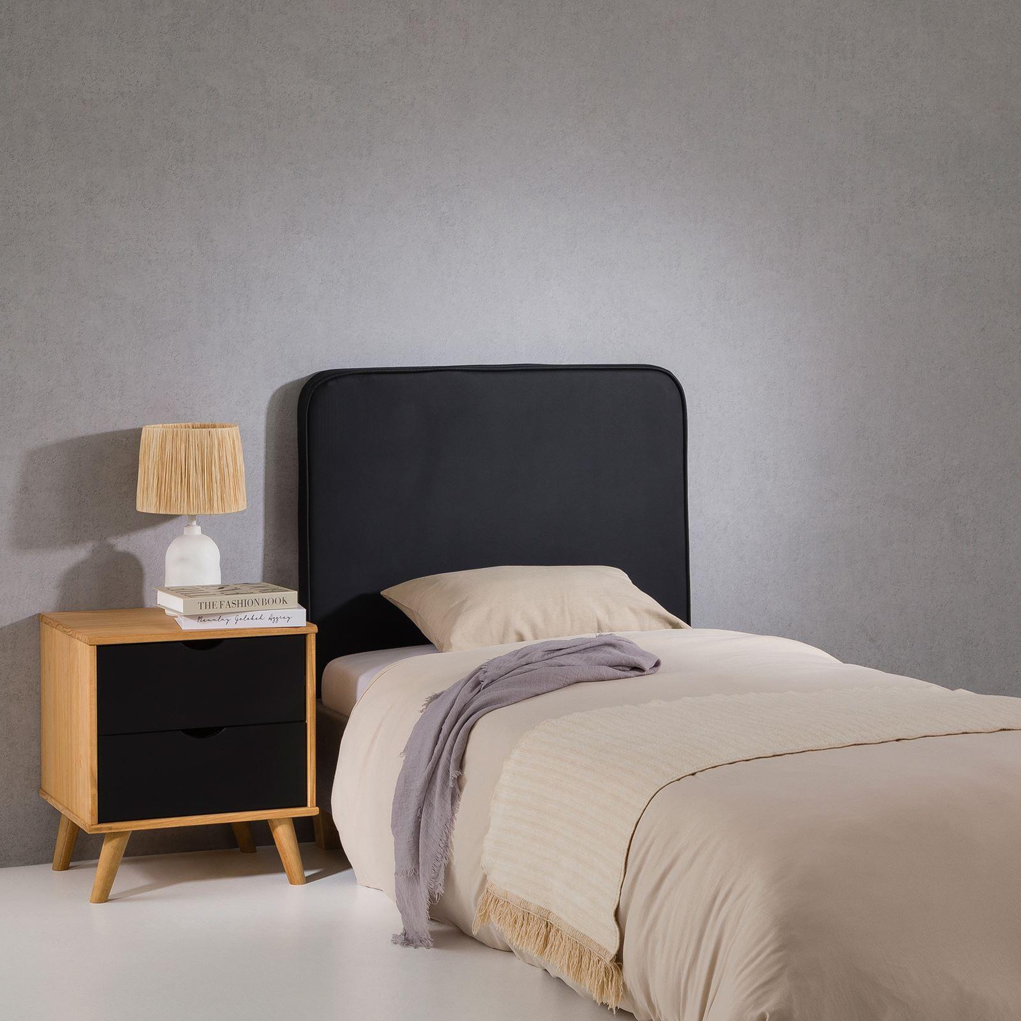 Voir la diapositive 2 : IDIMEX Tête de lit ARIELA 90 avec fixation murale