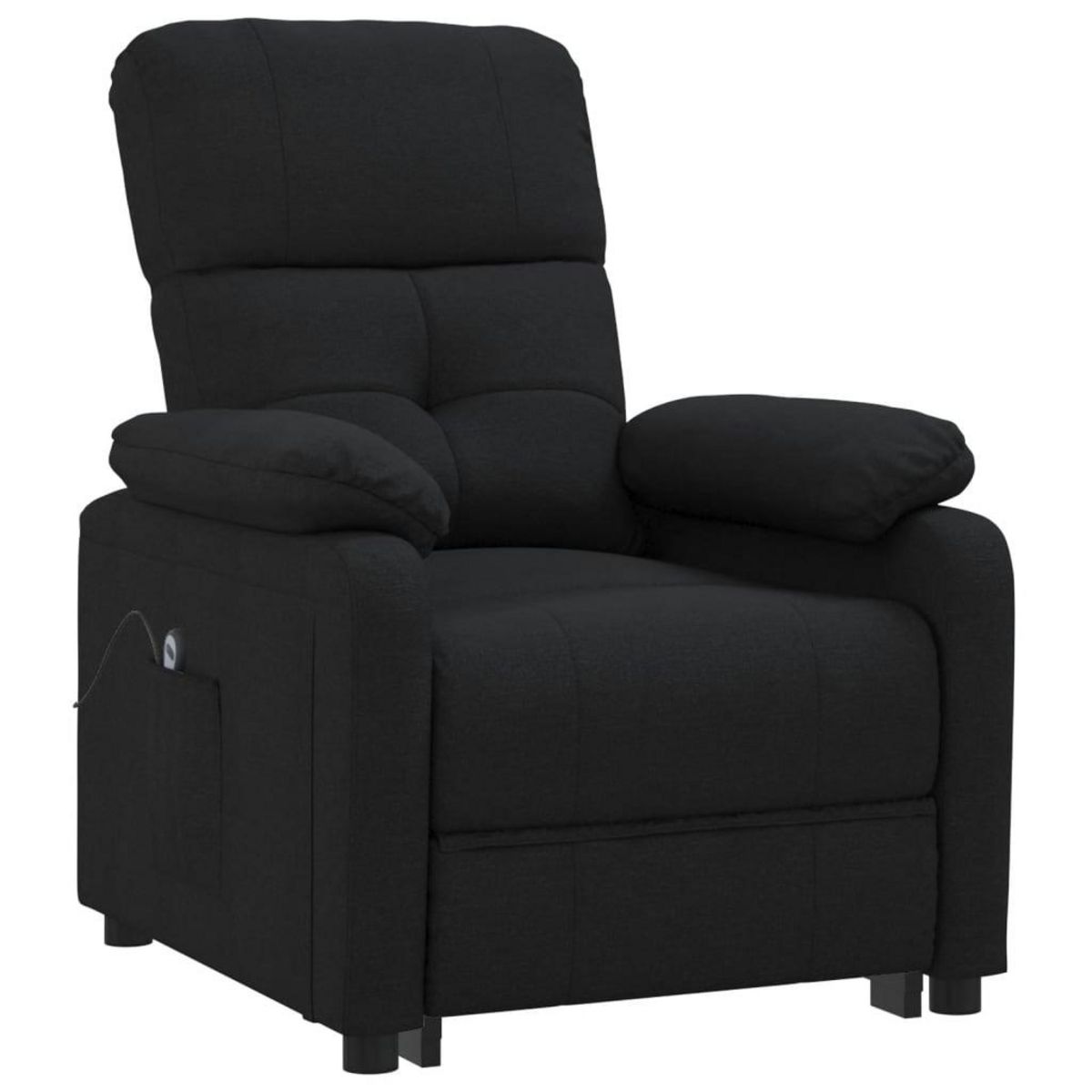 VIDAXL Fauteuil inclinable electrique Noir Tissu