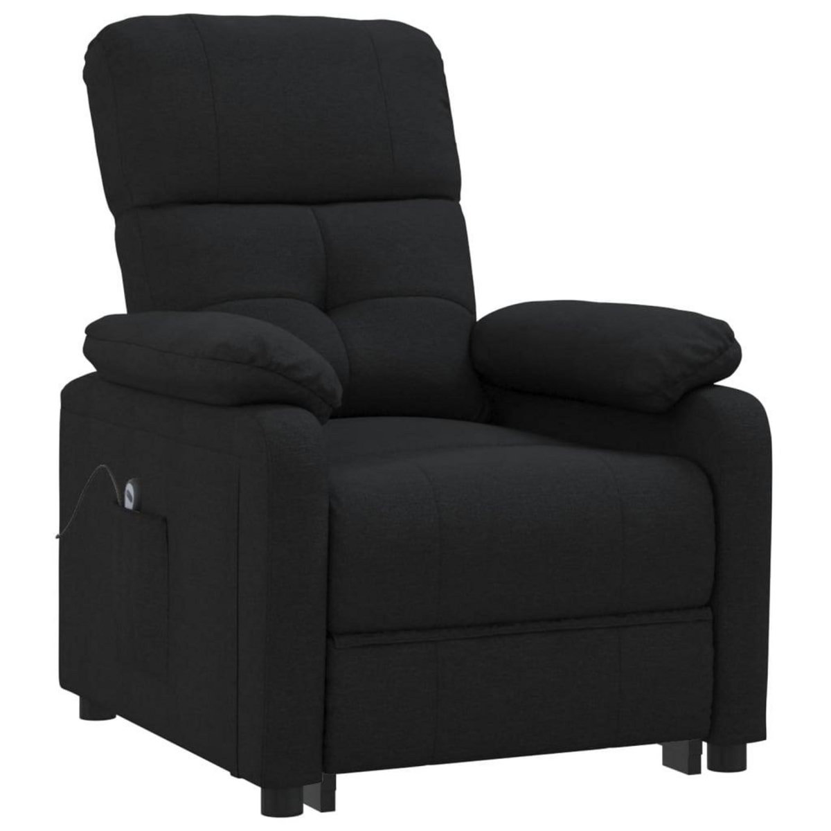 VIDAXL Fauteuil inclinable electrique Noir Tissu