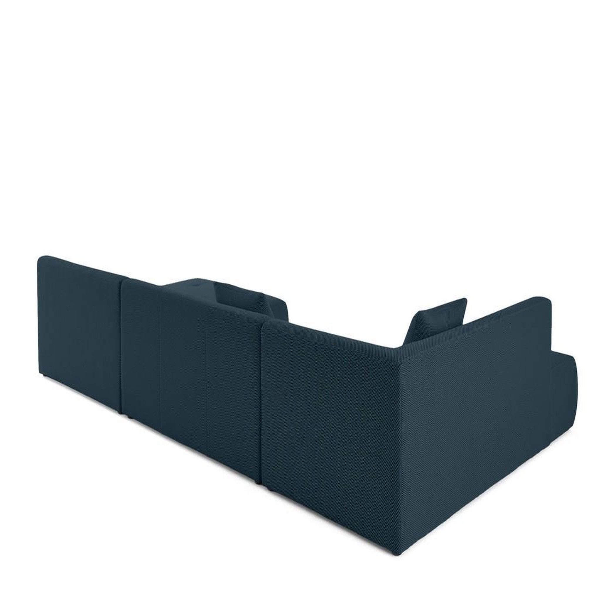 Voir la diapositive 4 : LISA DESIGN Onyx - canapé panoramique d'angle gauche - 7 places - en tissu mailles 3d