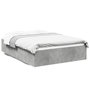 Voir la diapositive 2 : VIDAXL Cadre de lit sans matelas gris beton 135x190 cm
