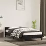 VIDAXL Cadre de lit avec tete de lit Noir 80x200 cm Velours