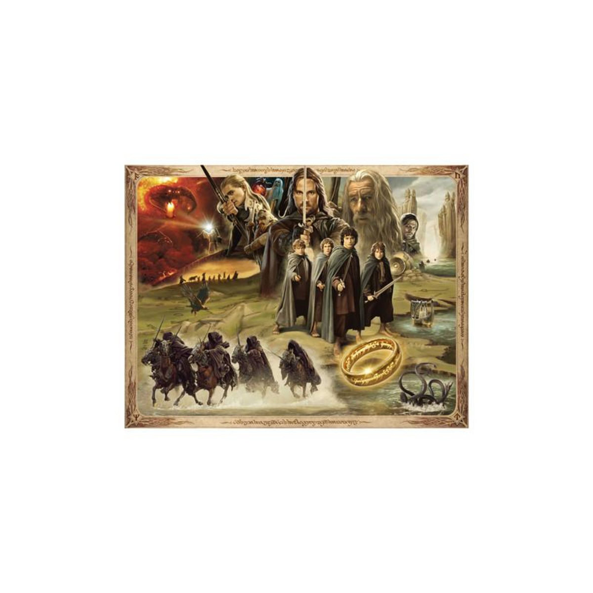 RAVENSBURGER Ravensburger - Jigsaw puzzle Lord of the Rings Fellowship of the Ring, 2000st. 169276
