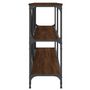 Voir la diapositive 5 : VIDAXL Table console chene marron 160x30x75cm bois d'ingenierie et fer