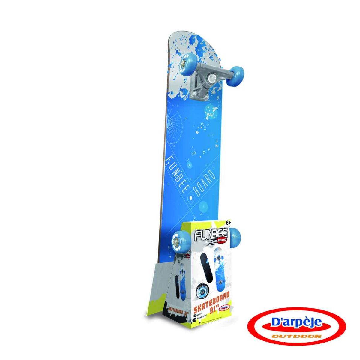DARPEJE Skateboard Funbee board