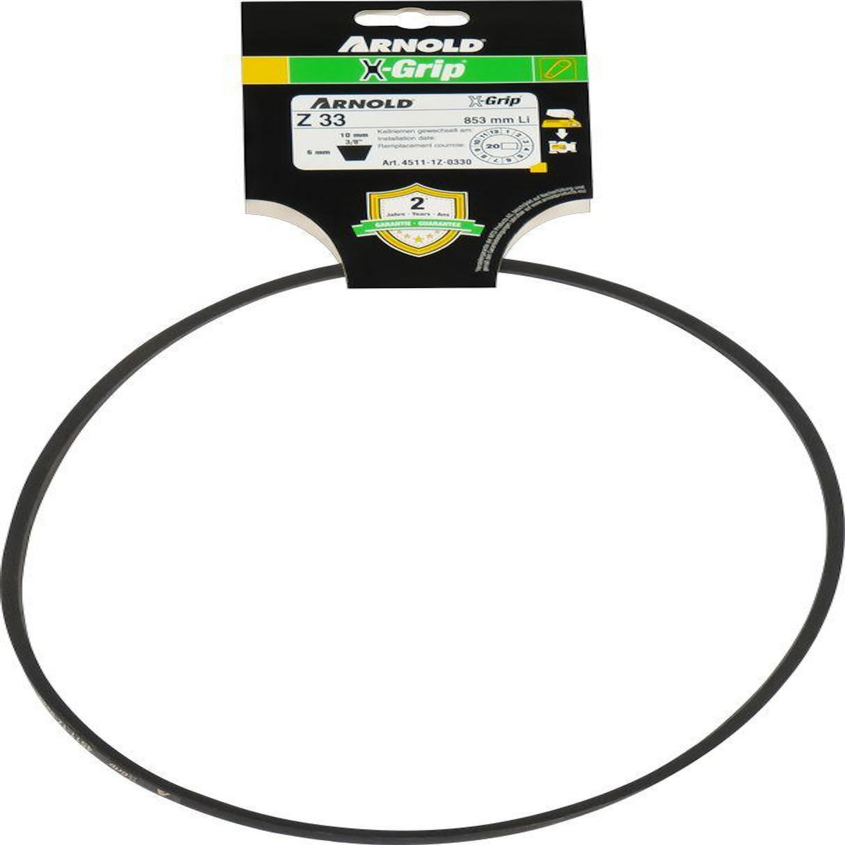 ARNOLD Courroie trapézoïdale X-Grip V de type Z 33