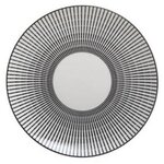 SECRET DE GOURMET Lot de 6 Assiettes à Dessert Porcelaine  Lunis  19cm Noir