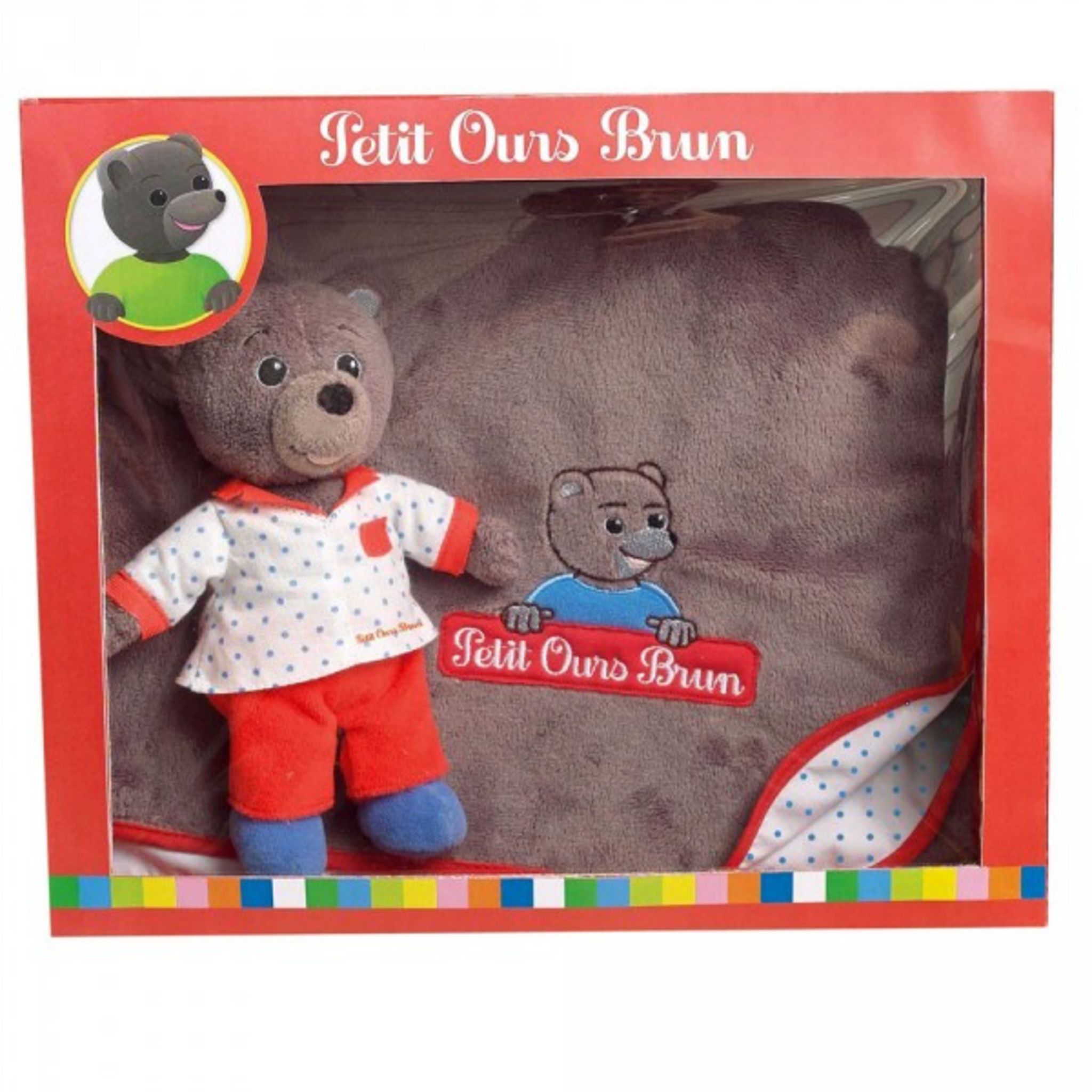 Coffret Peluche Famille Petit Ours Brun - Maman, Papa Et Petit Ours (3 Peluches)