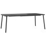 Voir la diapositive 2 : VIDAXL Table de jardin anthracite 200x100x71 cm acier