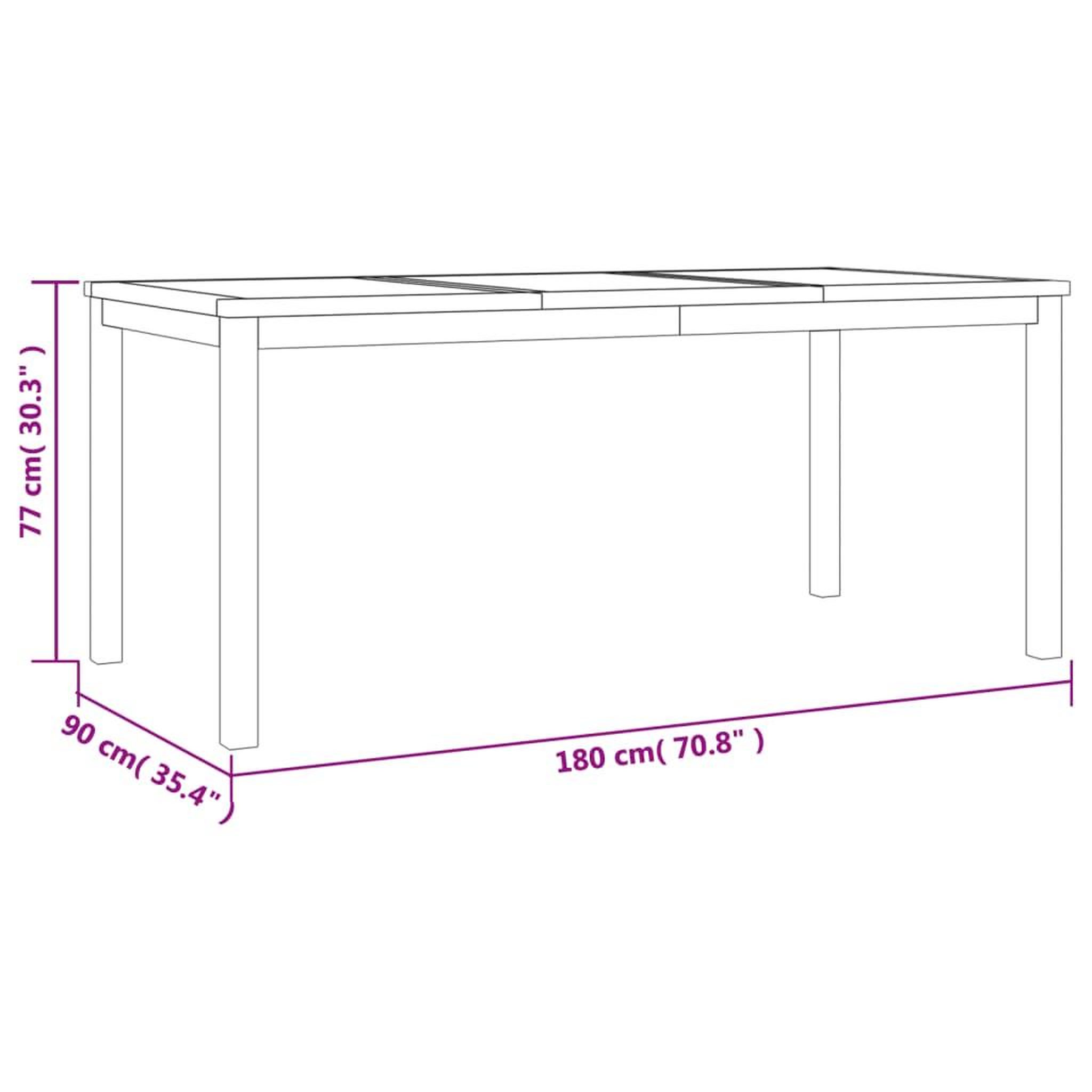 Voir la diapositive 6 : VIDAXL Ensemble a manger de jardin 4 pcs Bois de teck massif