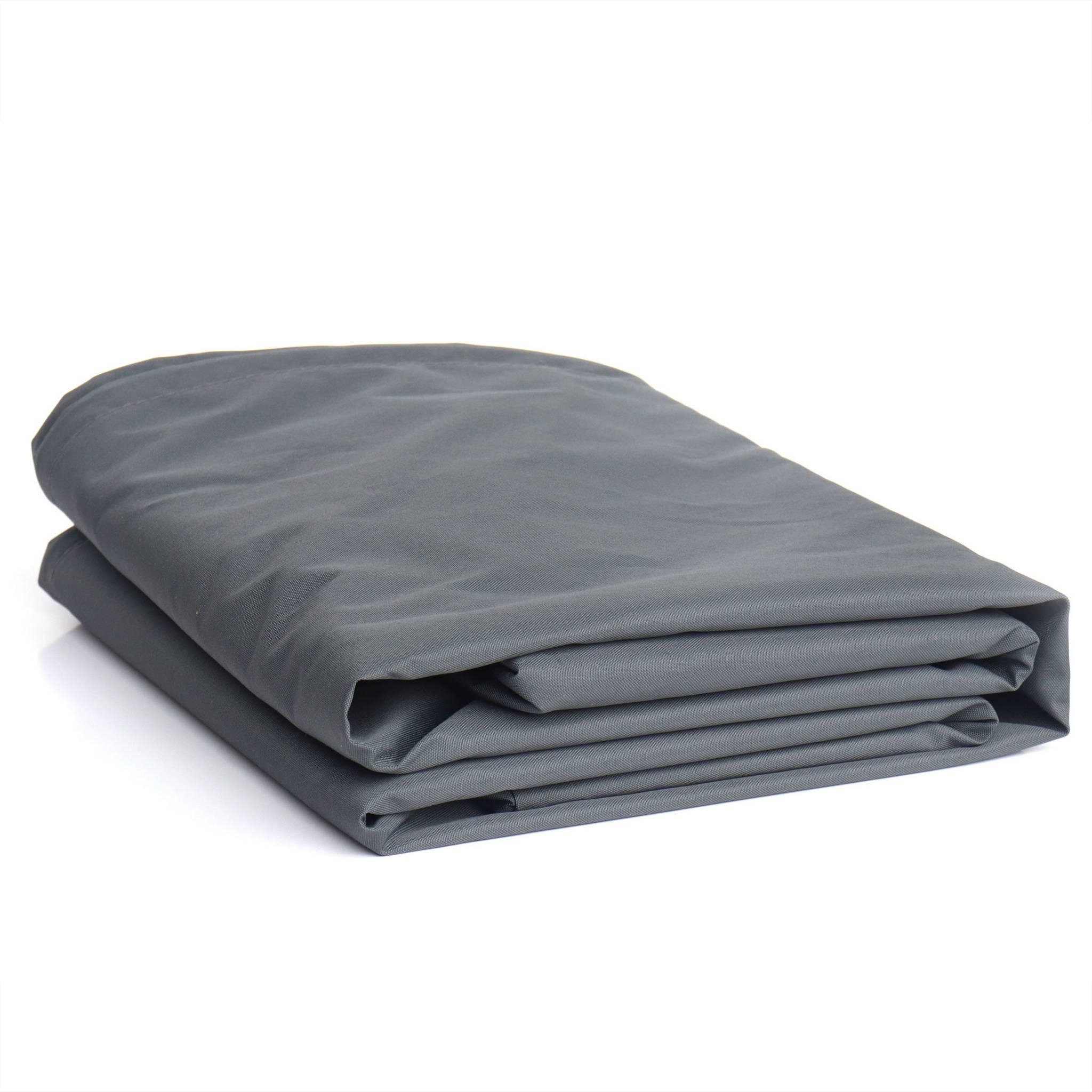 Voir la diapositive 2 : SWEEEK Housse de protection 175x124cm gris foncé - Bâche rectangulaire en polyester enduit PA pour tables de jardin Chicago et Bergamo