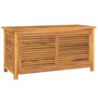 Voir la diapositive 1 : VIDAXL Boîte de rangement jardin et sac 114x50x58 cm bois massif teck