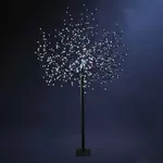 feeric light & christmas grand arbre fleuri lumineux d'extérieur prunus - 600 led rgb - multicouleur