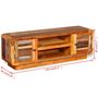 Voir la diapositive 6 : VIDAXL Meuble TV Bois de recuperation massif 120x30x40 cm