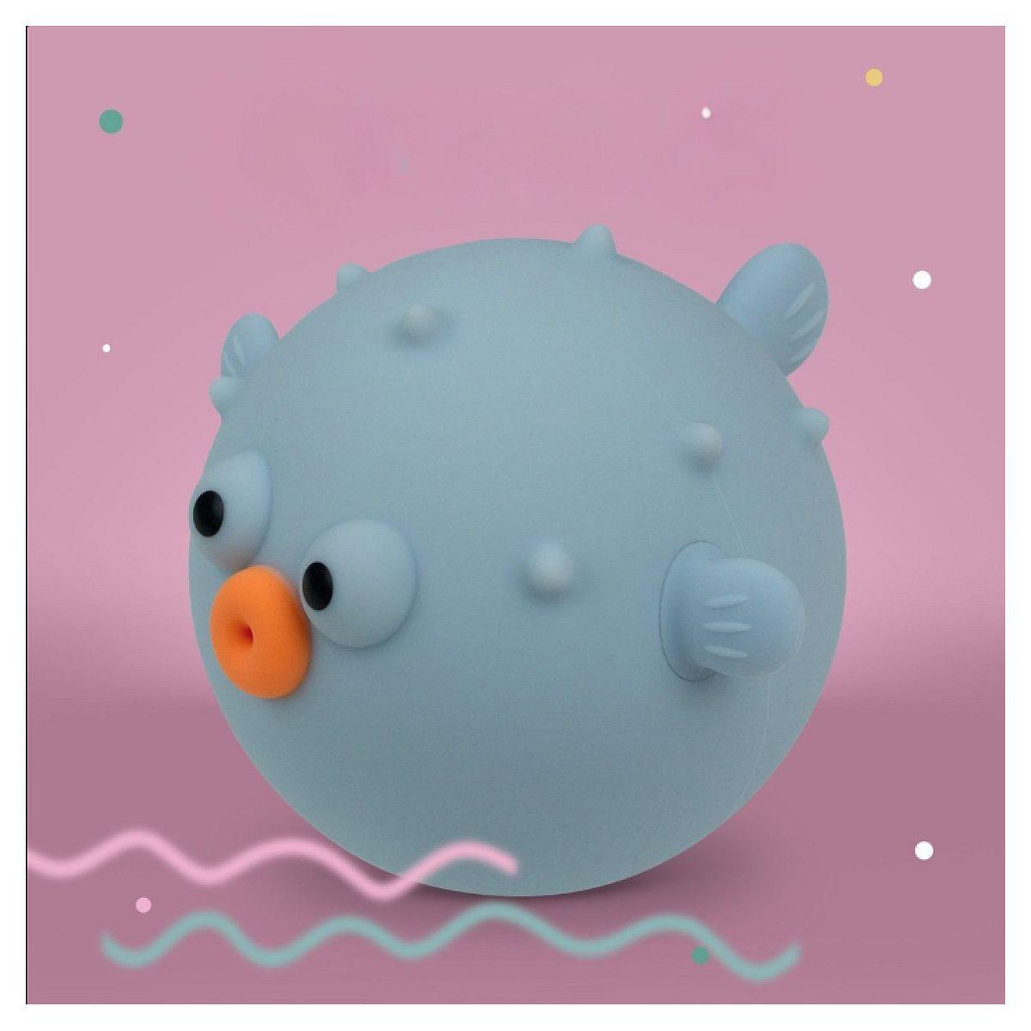 Voir la diapositive 2 : MARY'S Veilleuse led - blowfish bleu