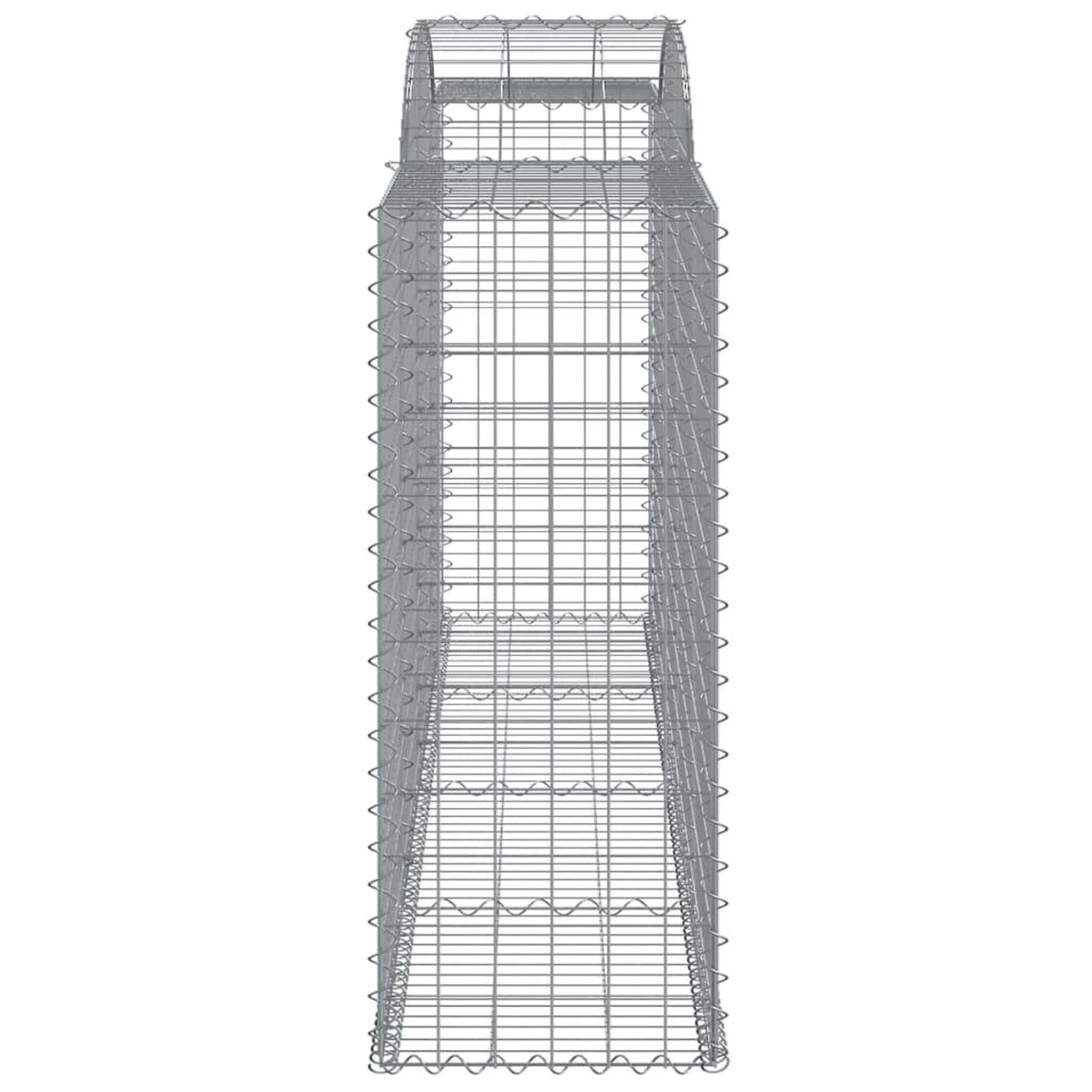 Voir la diapositive 5 : VIDAXL Paniers a gabions arques 15 pcs 300x50x120/140 cm fer galvanise