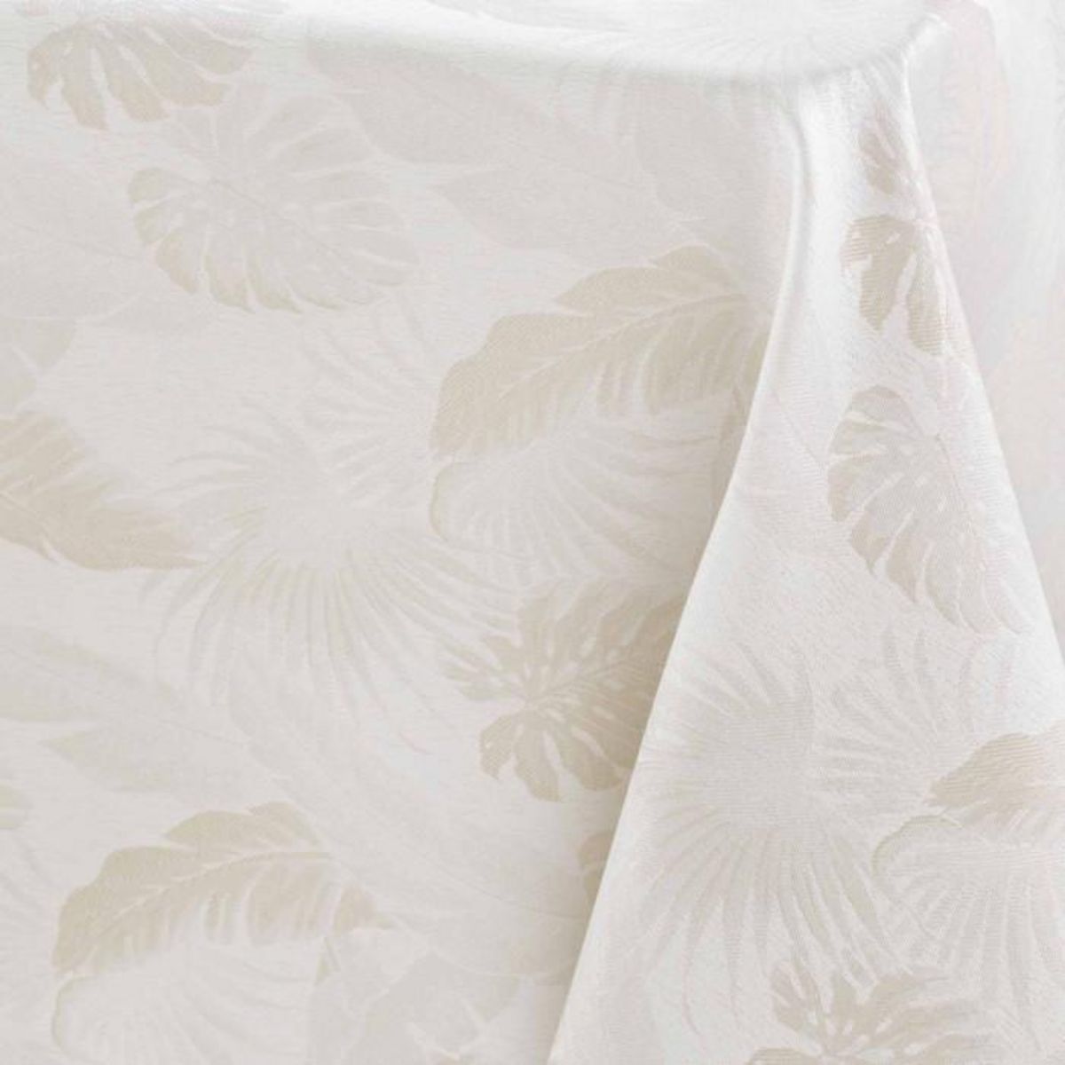 Paris Prix Nappe Jacquard Imprimé  Enola  140x250cm Naturel