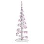 Voir la diapositive 5 : VIDAXL Sapin de Noël a LED avec boules 100 LED blanc chaud 150 cm