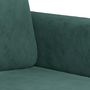 Voir la diapositive 5 : VIDAXL Ensemble de canapes 2 pcs avec coussins vert fonce velours