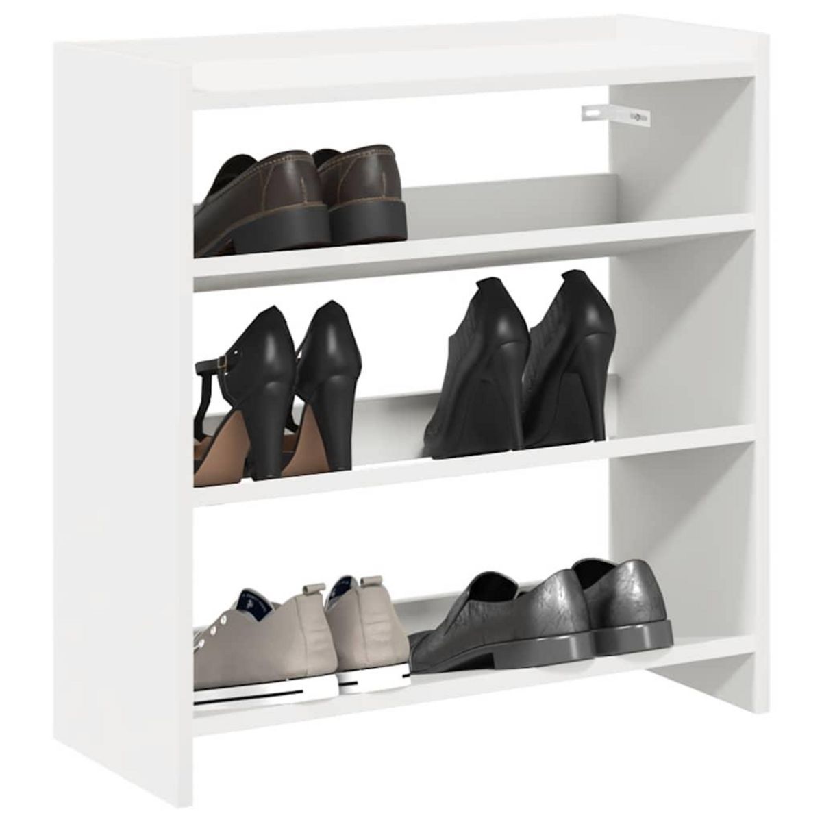 VIDAXL Etagere a chaussures blanc 60x25x62 cm bois d'ingenierie
