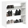 Voir la diapositive 1 : VIDAXL Etagere a chaussures blanc 60x25x62 cm bois d'ingenierie