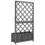Voir la diapositive 4 : VIDAXL Jardiniere a treillis jardin Noir 70x30x135 cm Bois de sapin