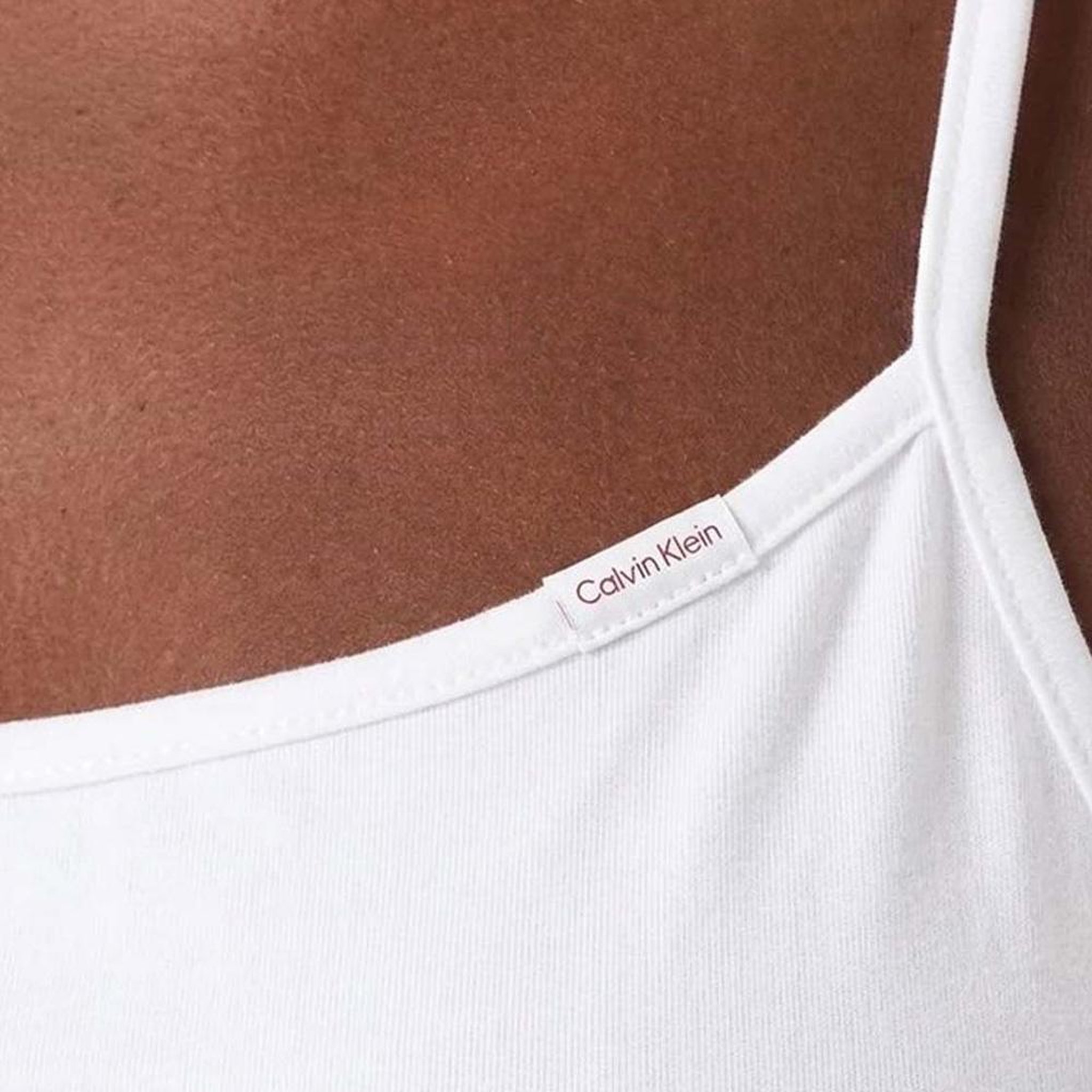 Voir la diapositive 5 : CALVIN KLEIN JEANS Débardeur Blanc Femme Calvin Klein Jeans Stretch