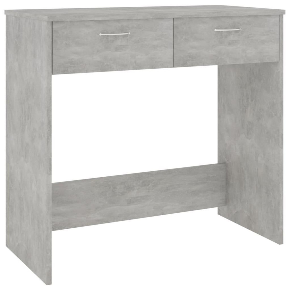 VIDAXL Bureau Gris beton 80x40x75 cm Bois d'ingenierie