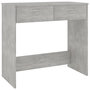 Voir la diapositive 2 : VIDAXL Bureau Gris beton 80x40x75 cm Bois d'ingenierie