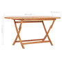 Voir la diapositive 6 : VIDAXL Table pliable de jardin 160x80x75 cm Bois de teck solide