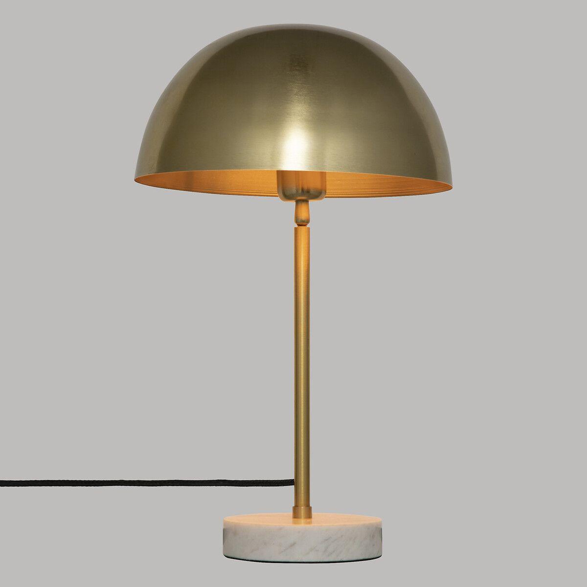 Voir la diapositive 4 : ATMOSPHERA Lampe à poser champignon  lilio  46cm or