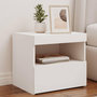 Voir la diapositive 1 : VIDAXL Table de chevet avec lumieres LED blanc 50x40x45 cm