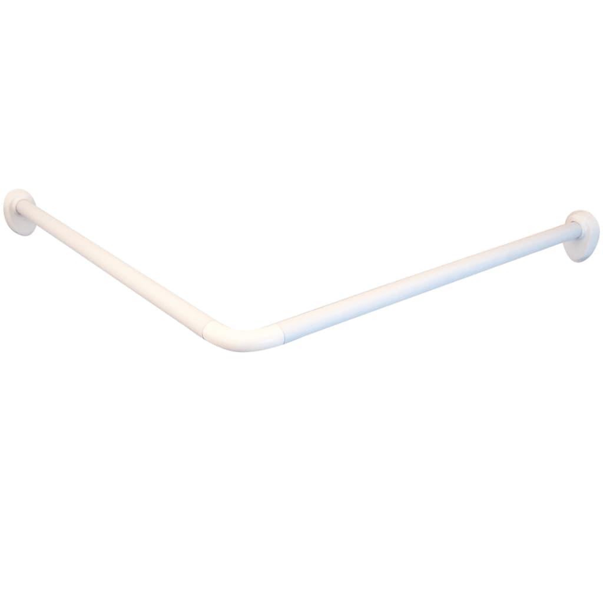 Voir la diapositive 1 : RIDDER RIDDER Tringle de rideau de douche coin universelle 25 mm Blanc 59501