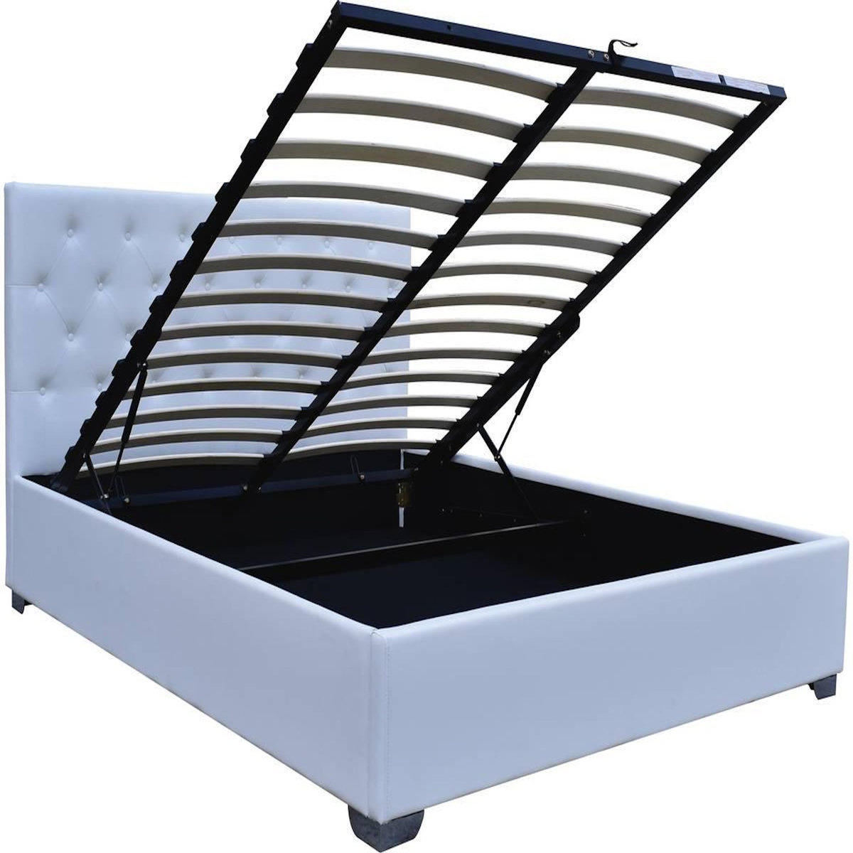 Habitat et Jardin Lit double avec coffre  Tino  - 140 × 190 cm - Blanc