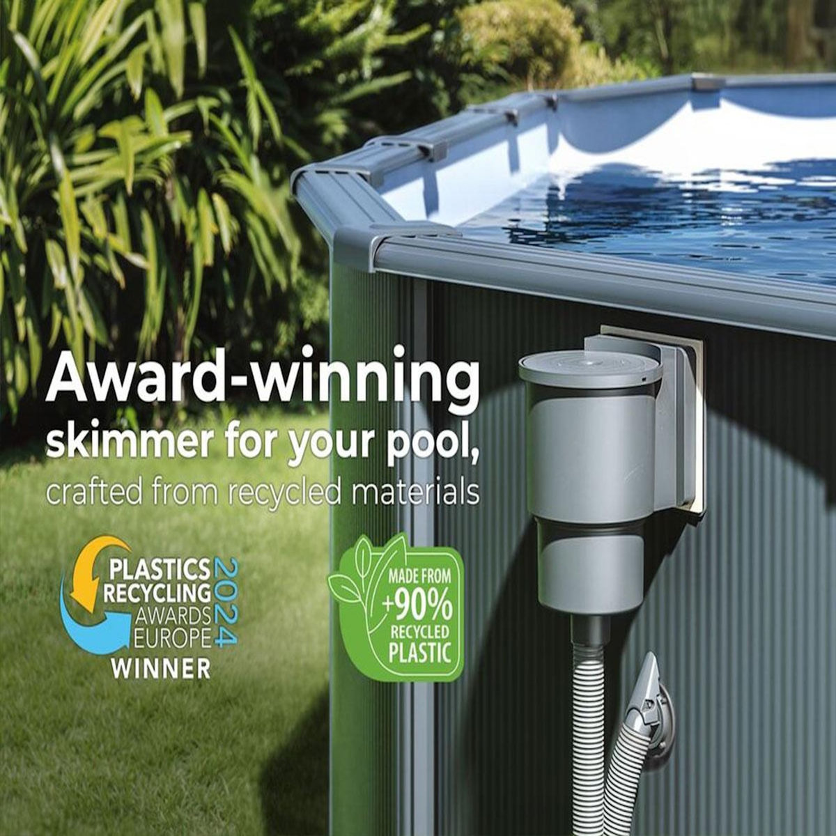 GRE Skimmer pour piscine acier Gris - Gré