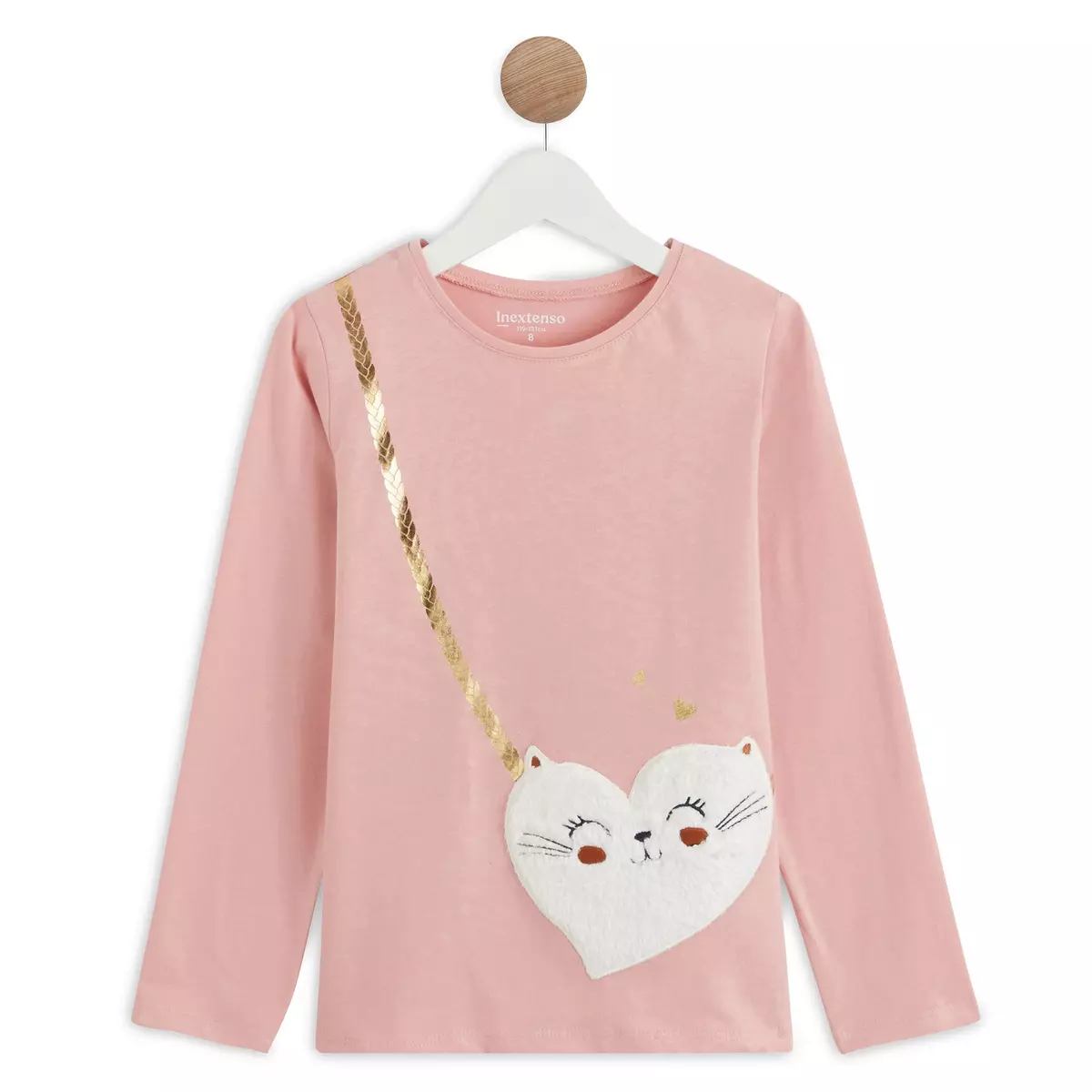 INEXTENSO T-shirt manches longues chat fille