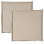Voir la diapositive 2 : VIDAXL Coussins de siege de jardin lot de 2 taupe 45x45x2 cm carre